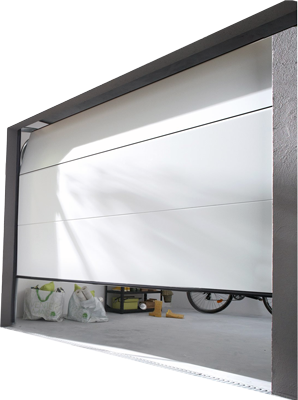Porte de garage sectionnelle (panneaux de ~50 cm)