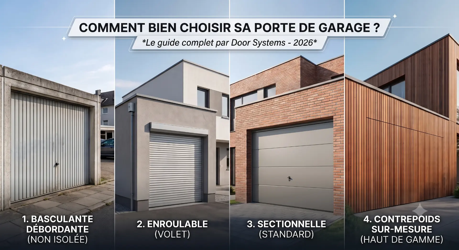 COMMENT BIEN CHOISIR SA PORTE DE GARAGE ?