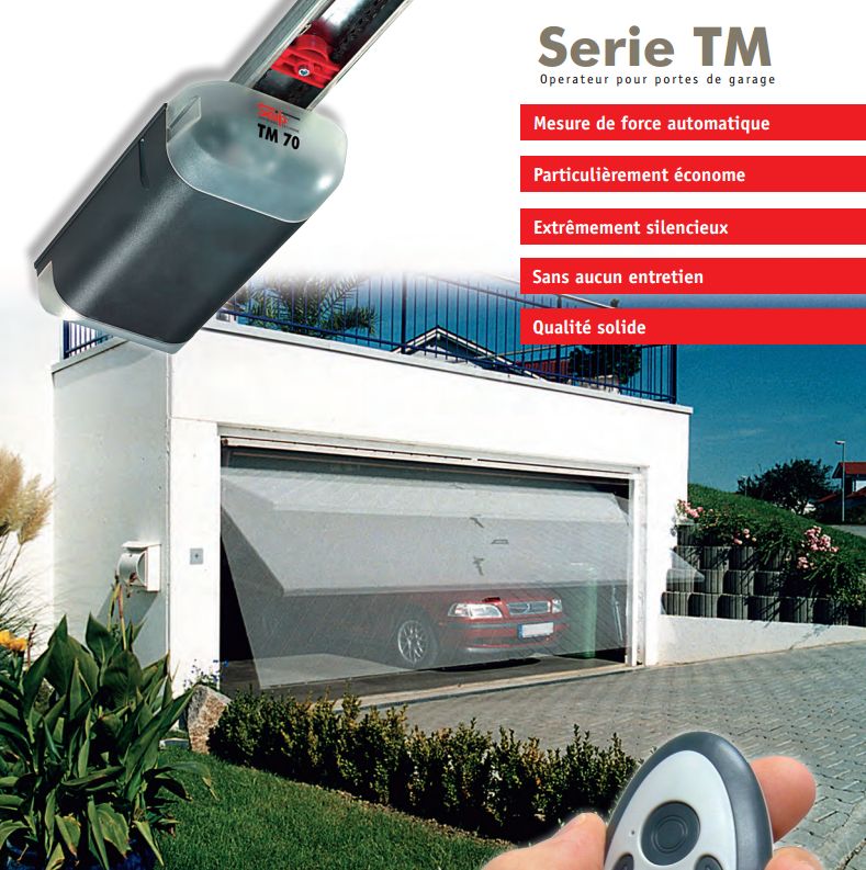 TM70 — moteur pour porte de garage de particulier — détail